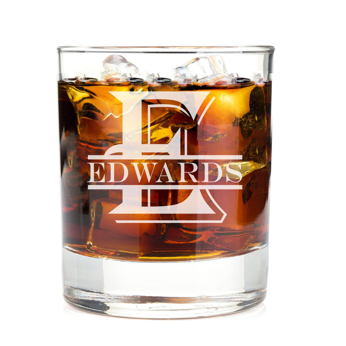 Monogrammed Engraved Whiskey Glass