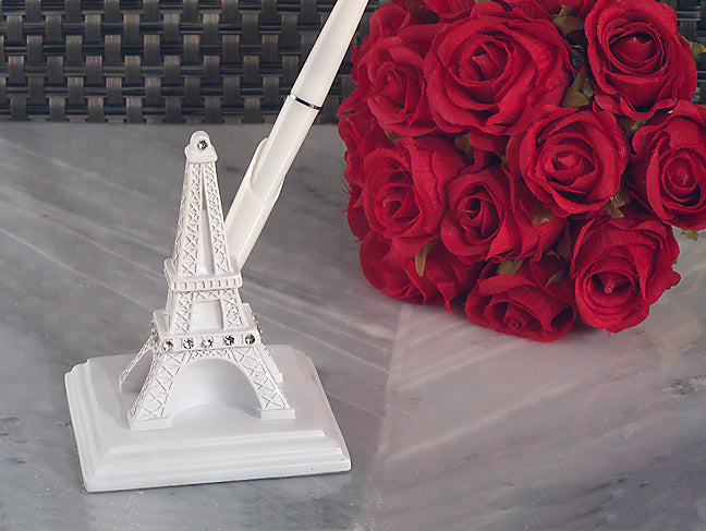 Elegant white Paris collection Pen set