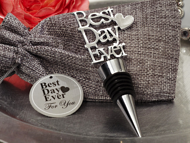Our Best Day Ever Bottle stopper Wedding Party Bridal Shower Favors