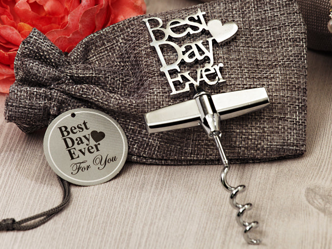 Our Best Day Ever Chrome Wine opener - Cassiani Silver Elegance Collection