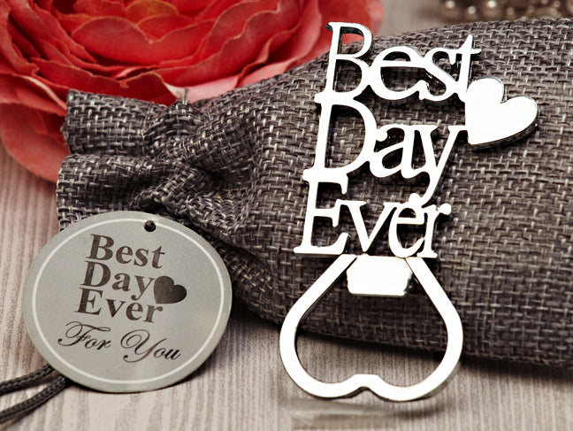 Our Best Day Ever Chrome Bottle opener - Cassiani Silver Elegance Collection