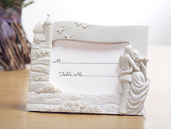 Happily ever after Bride and Groom photo frame wedding favors